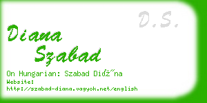 diana szabad business card